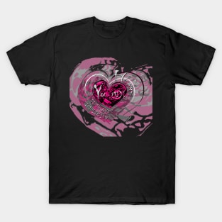 HEART MIX F BLACK T-Shirt